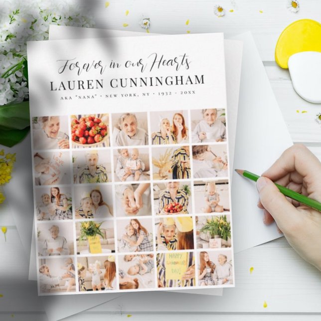 Memorial Modern Simple Minimalist 25 Photo Collage (Subido por el creador)