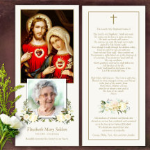 Memorial Sacred Hearts Funeral Gracias Tarjeta