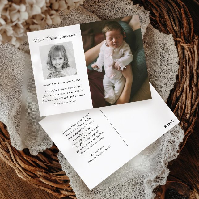 Memorial Service Celebración de la tarjeta fotográ (Subido por el creador)