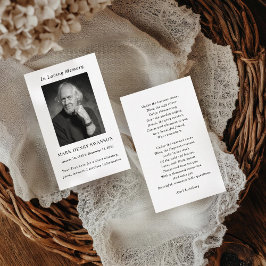 Memorial Service Celebración de la tarjeta fotográ