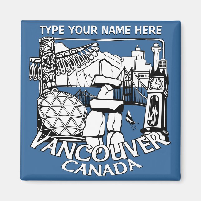 Memorias personalizadas de los imanes Fridge de Va (Frente)