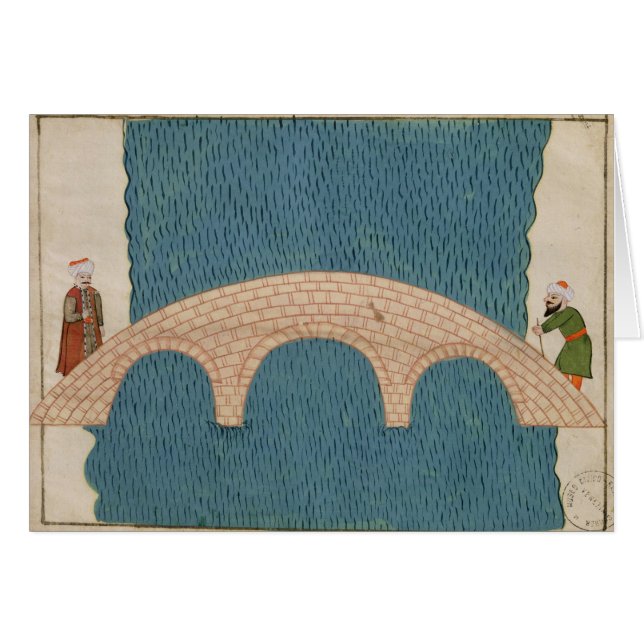 Memorie Turchesche que representa el puente de (Anverso (Horizontal))