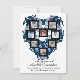 Memory Treasure Floral Heart Design Gracias