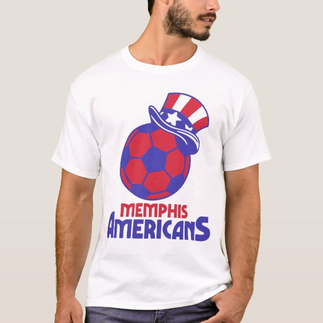 Memphis Americans MISL Retro Camiseta Indoor Socce (Anverso)