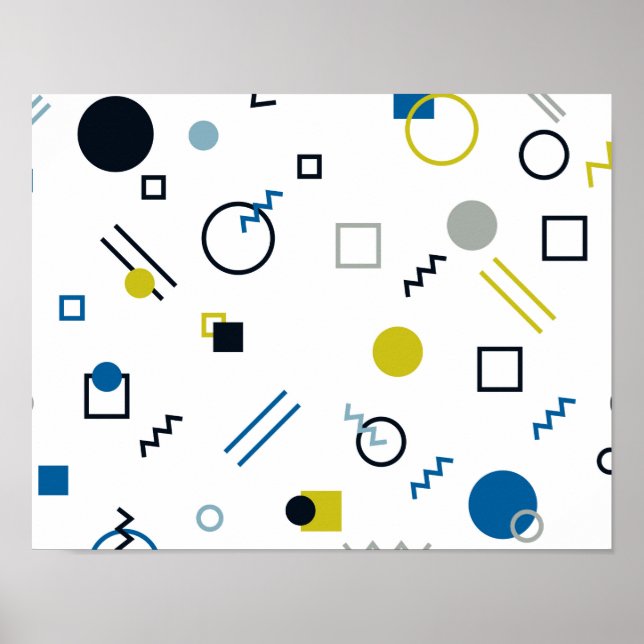 Memphis, arte geométrico moderno, moderno y modern (Frente)