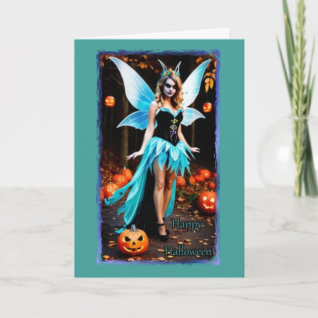 Mención de la tarjeta de halloween (Anverso)