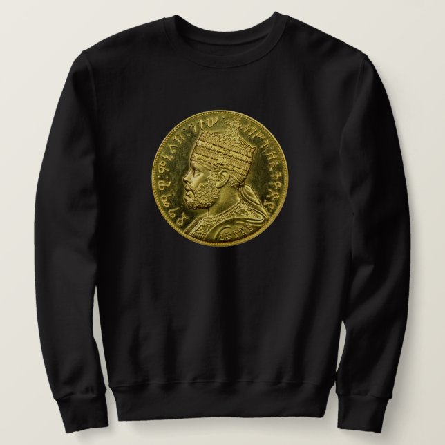 Menelik II Rastafari Emperor Rasta Roots Sweater (Anverso del diseño)