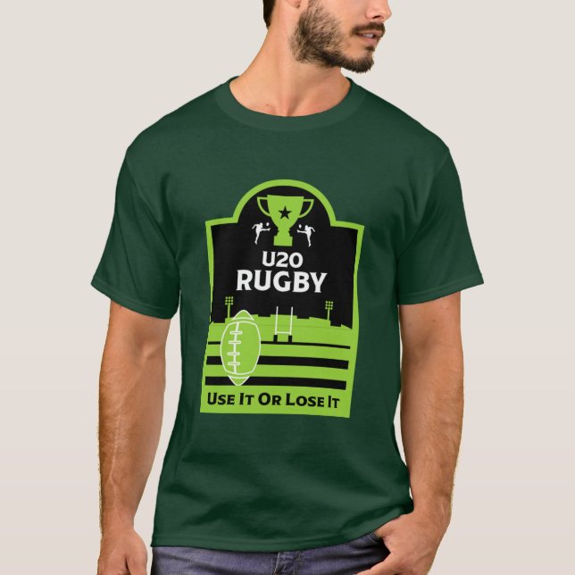 Menor de 20 años Jugadores de rugby en camiseta (Anverso)