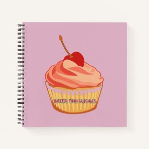 Menor dulce rosado que cupcakes Cuaderno