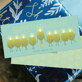 Menorá de Hanukkah Aceitunas | Grupo Verde Teal Ta