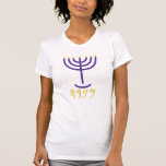 Menorah Ladies Top Purple Gold<br><div class="desc">Menorah Ladies Top Purple Gold Menorah Paleo Letras Hebreas - Menorah: Mem, Nun, Resh, Hey Mem - Chaos Mighty Blood Nun - Continuar Su Hijo Resh - First Top Beginning Hey - Look Reveal Breath H4501 (Strong) מְ נֹ רָ ה מְ וֹ sniehmmmnrâh menôrâh men-o crudo', hombre-o-crudo' Feminine de H4500...</div>