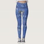 Menorah y Dreidel Leggings<br><div class="desc">Estas adorables leggings de hanukkah hacen un gran regalo.</div>