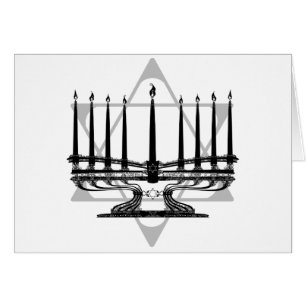 Menorah y estrella