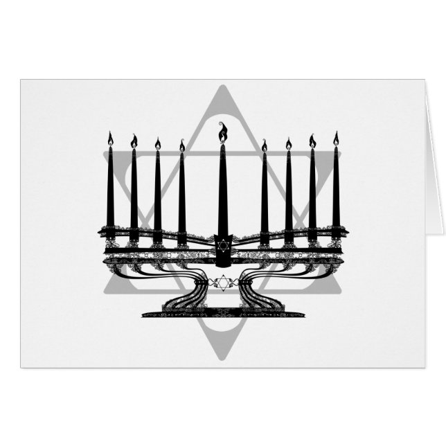Menorah y estrella (Anverso (Horizontal))