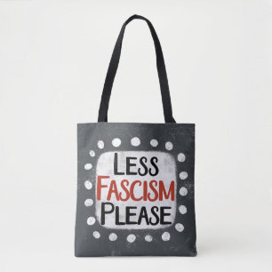 Menos fascismo, por favor, tome la bolsa