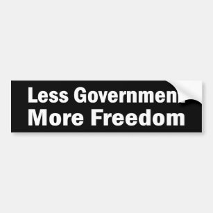 Menos Govt más pegatinas de la libertad