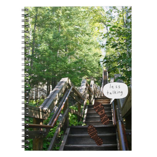 Menos hablar más del cuaderno Talking Stairs (Frente)