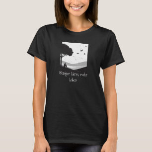 Menos ruido, más vida – Camiseta minimalista