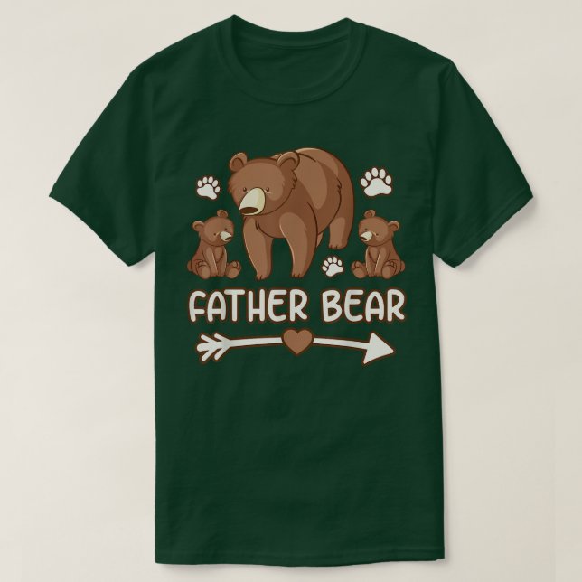 mens 2 cubs tshirts, papi lleva camiseta para gras (Diseño del anverso)