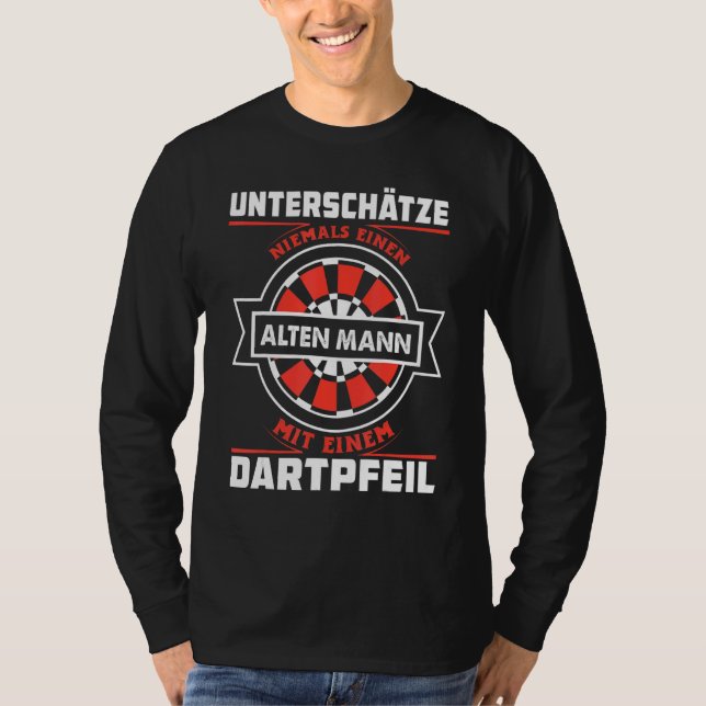Mens Dart Jersey Nunca Un Hombre Mayor Dart (Anverso)