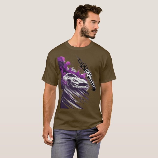 mens de deriva camisetas de gtr ajuste del coche (Anverso completo)