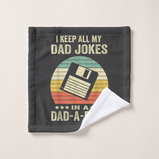 Mens Funny dad Jokes in dad-a-Base (Toallita)
