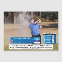 Mens Funny ⛳ Golf News 40.º 50.º cumpleaños