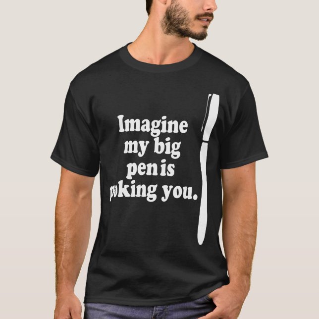 Mens Mi pluma es una camisa raunchita (Anverso)