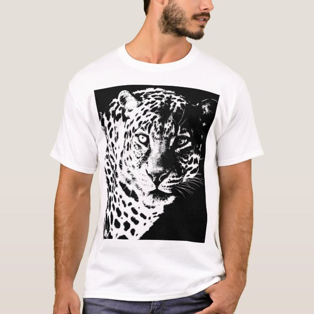Mens T Camisetas Plantilla de arte pop Animales Le (Anverso)