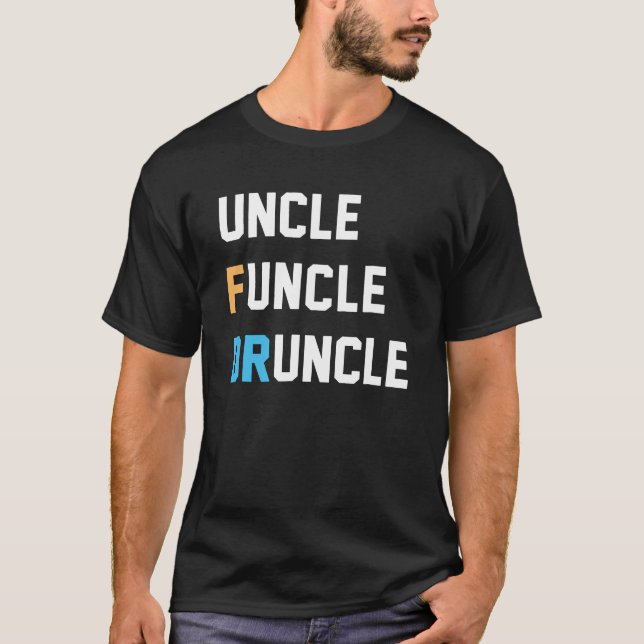 Mens Uncle Funcle Borracho Regalo Camisa Tee (Anverso)