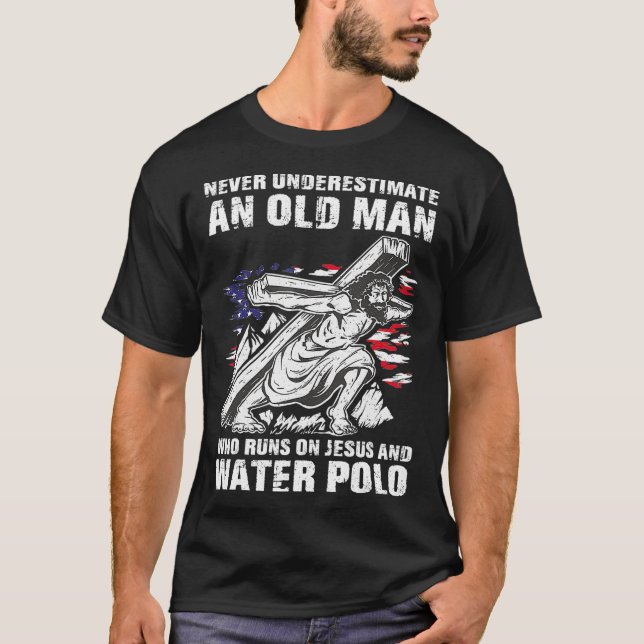Mens Water Polo Dad Christian Polo Player Grandpa  (Anverso)