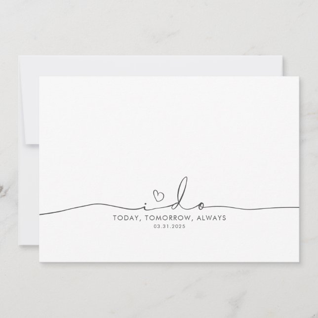 Mensaje a mi novio en mi día de bodas (Anverso)