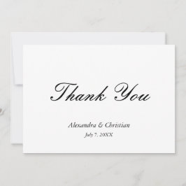 Mensaje de agradecimiento de boda simple y elegant