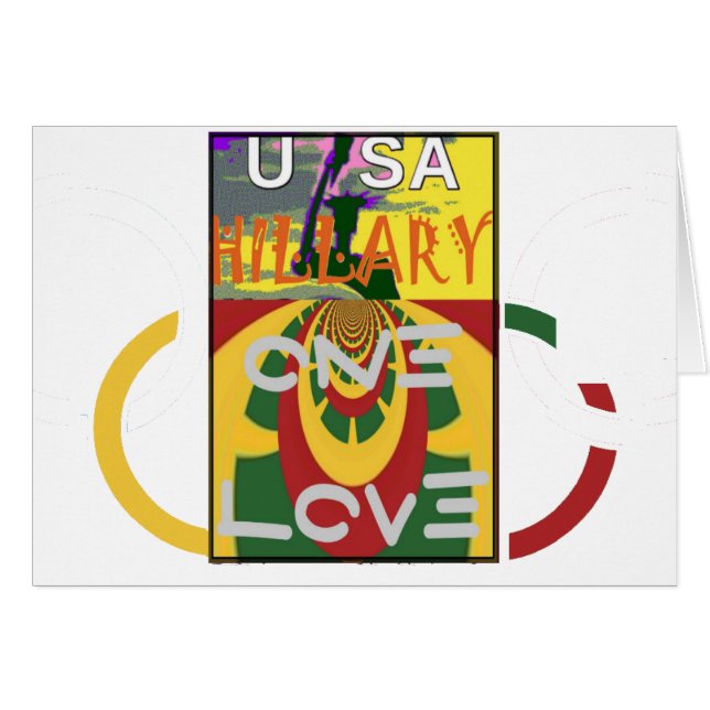 Mensaje de amor en rasta colorido arte impreso (Anverso (Horizontal))