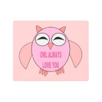 Mensaje de amor lindo Owl Impresiones de arte Meta