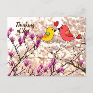 Mensaje de amor Pensando en tu postal