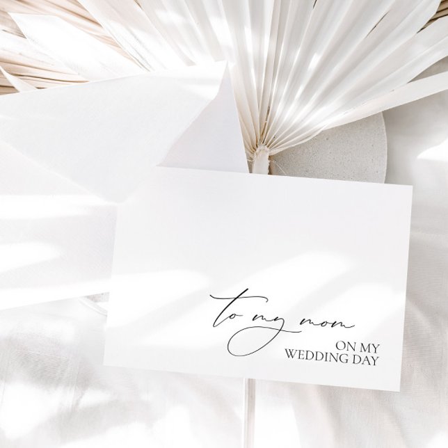 Mensaje de Boda matutino "A mi mamá el día de la b ("To My Mom On Wedding Day" Morning Wedding Message)