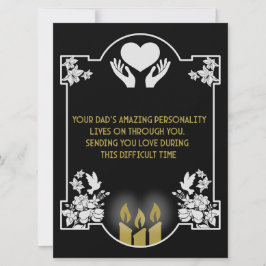 Mensaje de condolencias padre