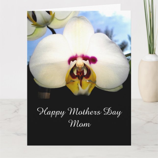 MENSAJE DE DÍA DE LA MADRE A tarjeta MOM (Anverso)