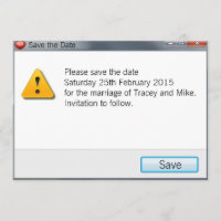 Mensaje de error geek Guardar gris de invitación d