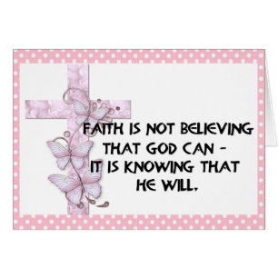 Mensaje de fe Tarjeta de felicitación cristiana