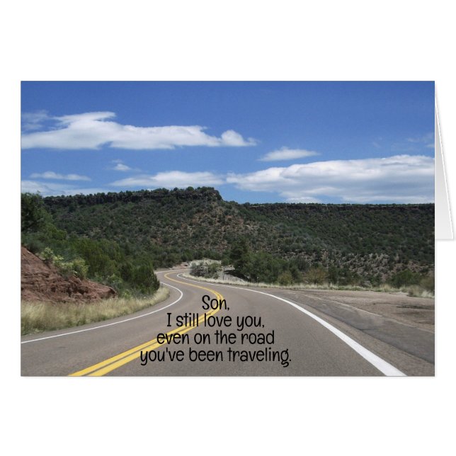 Mensaje de gospel de tarjeta de saludo de hijo cri (Anverso (Horizontal))