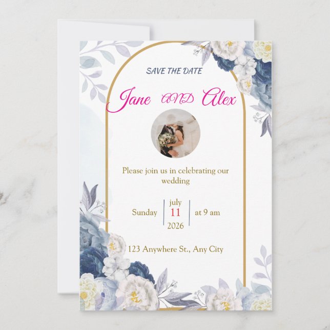 Mensaje de la parte trasera de la invitación de bo (Anverso)