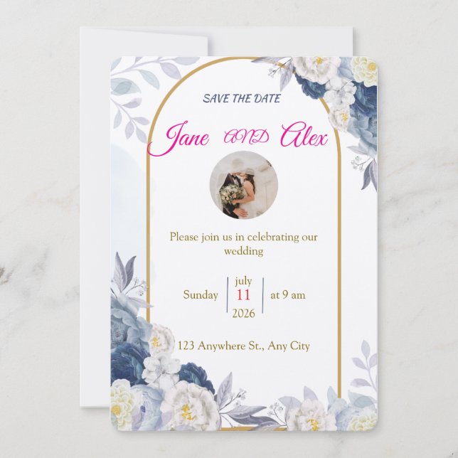 Mensaje de la parte trasera de la invitación de bo (Anverso)