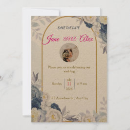 Mensaje de la parte trasera de la invitación de bo