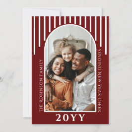 Mensaje de la tarjeta de fotos de la alegría de Añ