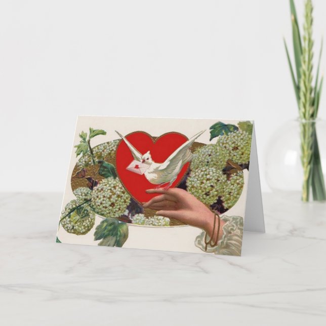 Mensaje de la tarjeta del día de San Valentín con (Anverso)