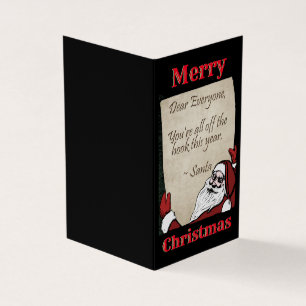 Mensaje de las tarjetas navideñas de la versión de