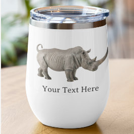 Mensaje de Personalizado rinoceronte Ilustracion r