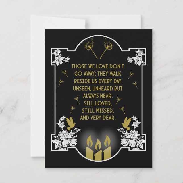 Mensaje de soporte de condolencia (Anverso)